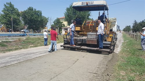 EDİRNE İL ÖZEL İDARESİNDE BETON YOL ÇALIŞMALARI BAŞLADI BAŞLADI.